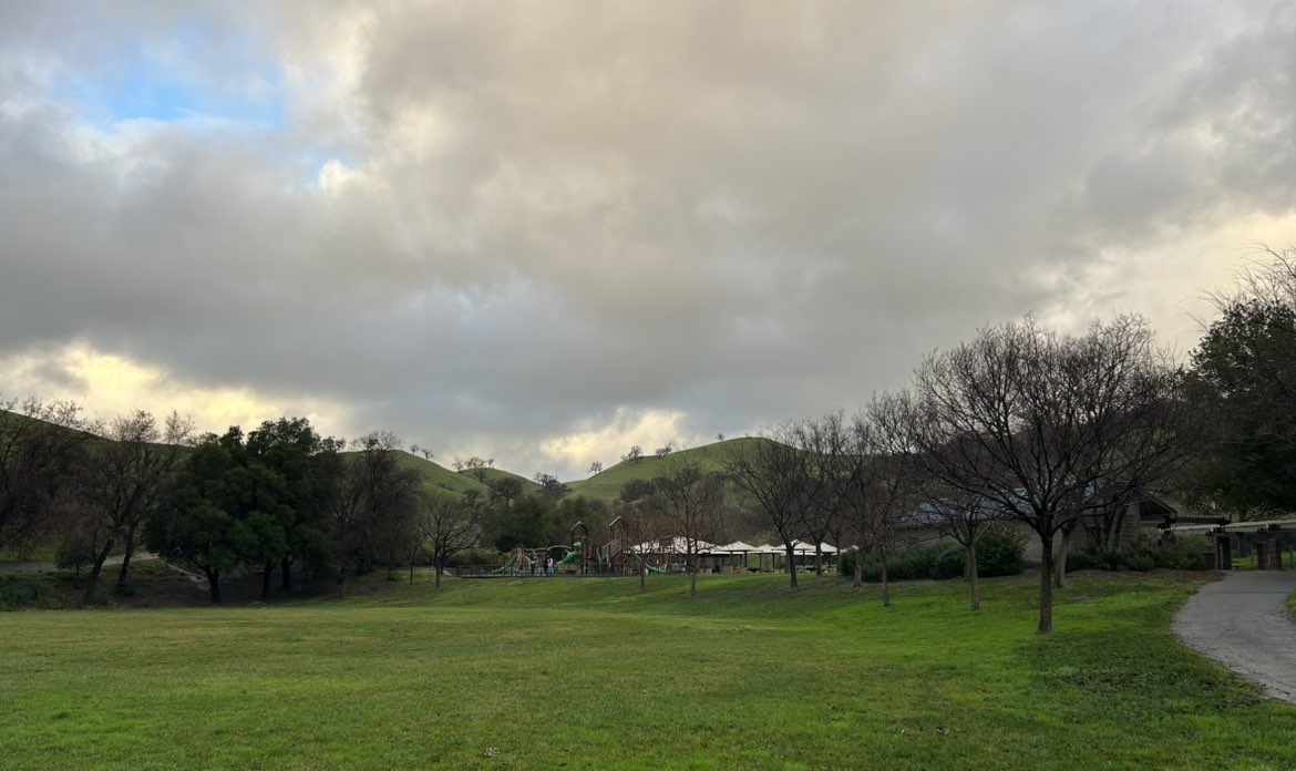 walking near me in Clayton Community Park in winter