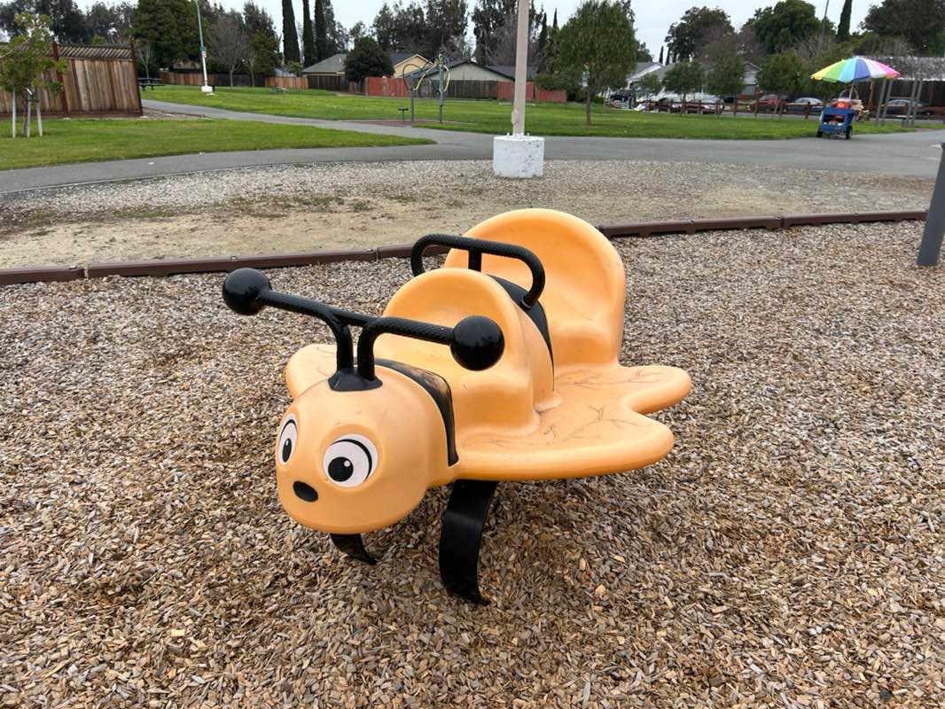 walking near me in DeAnza Park in winter