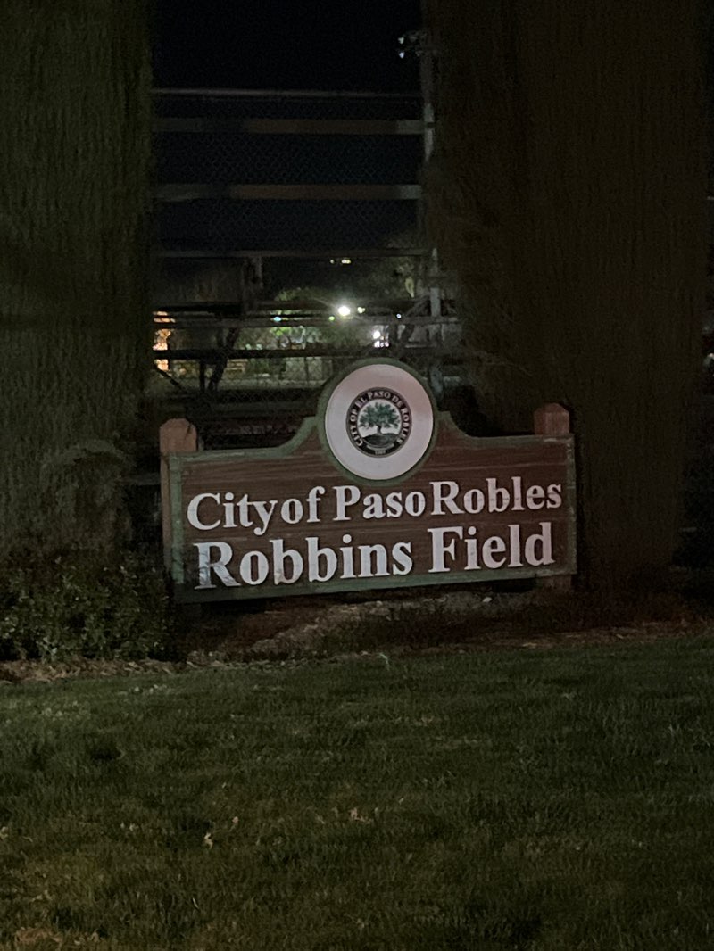 walking near me in Robbins Field Park in spring