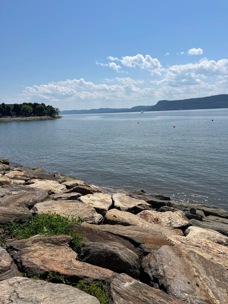 walking near me in Louis Engel Waterfront Park in summer