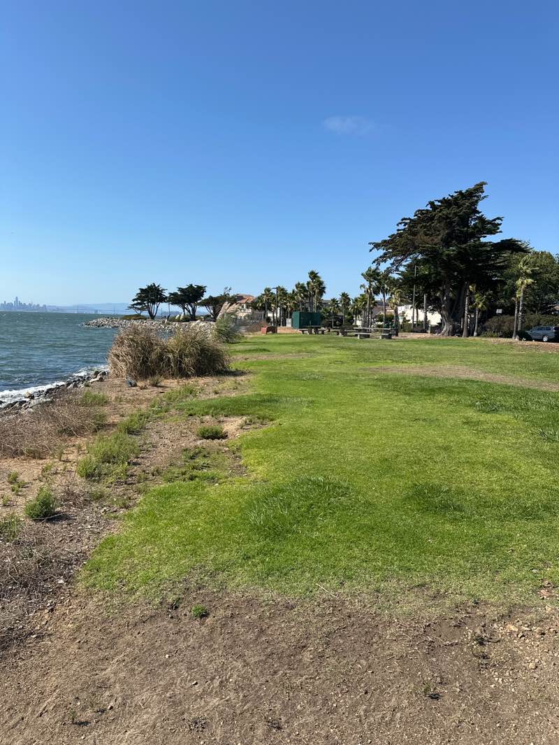 walking near me in Shoreline Park in autumn