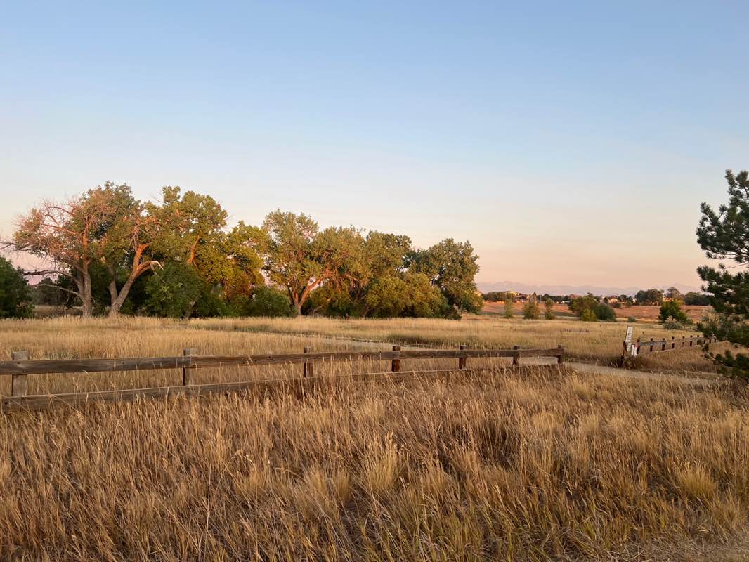 walking near me in Big Dry Creek Park in autumn