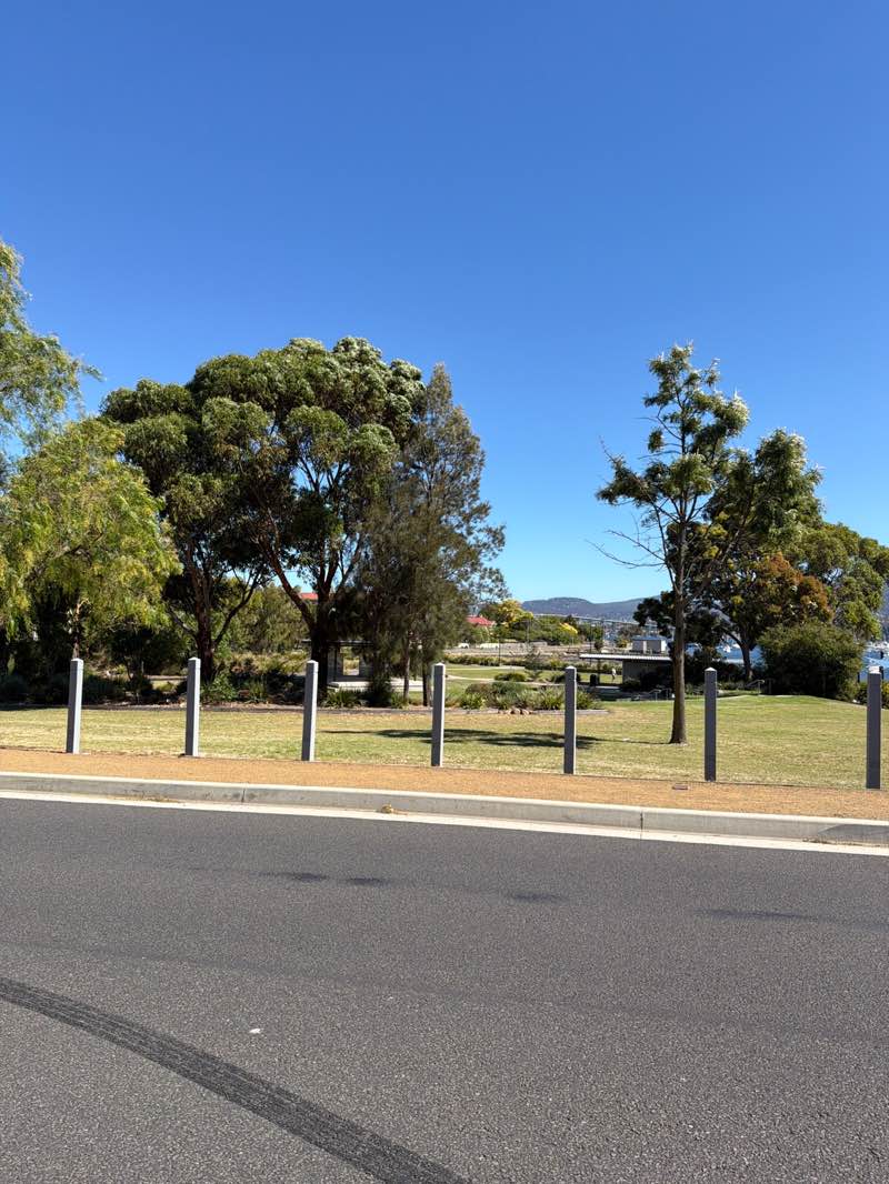 walking near me in Matthew Simmons Park in summer
