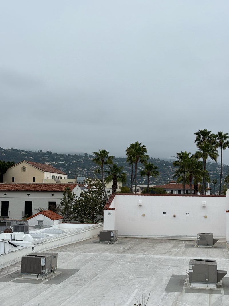 walking near me in El Presidio de Santa Barbara State Historic Park in winter