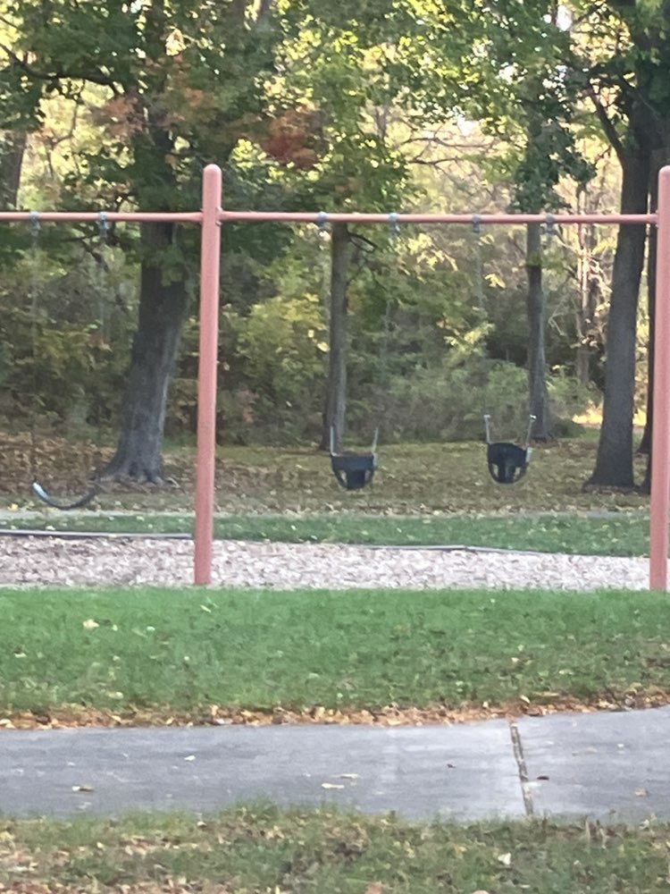 walking near me in River Trail Park in autumn