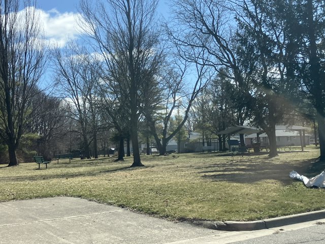 walking near me in Senior Citizen Park in spring