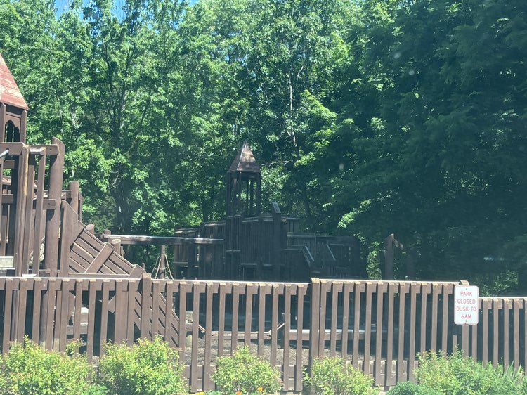 walking near me in Eagle's Wooden Park in summer
