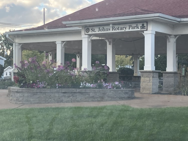 walking near me in St. johns Rotary Park in autumn