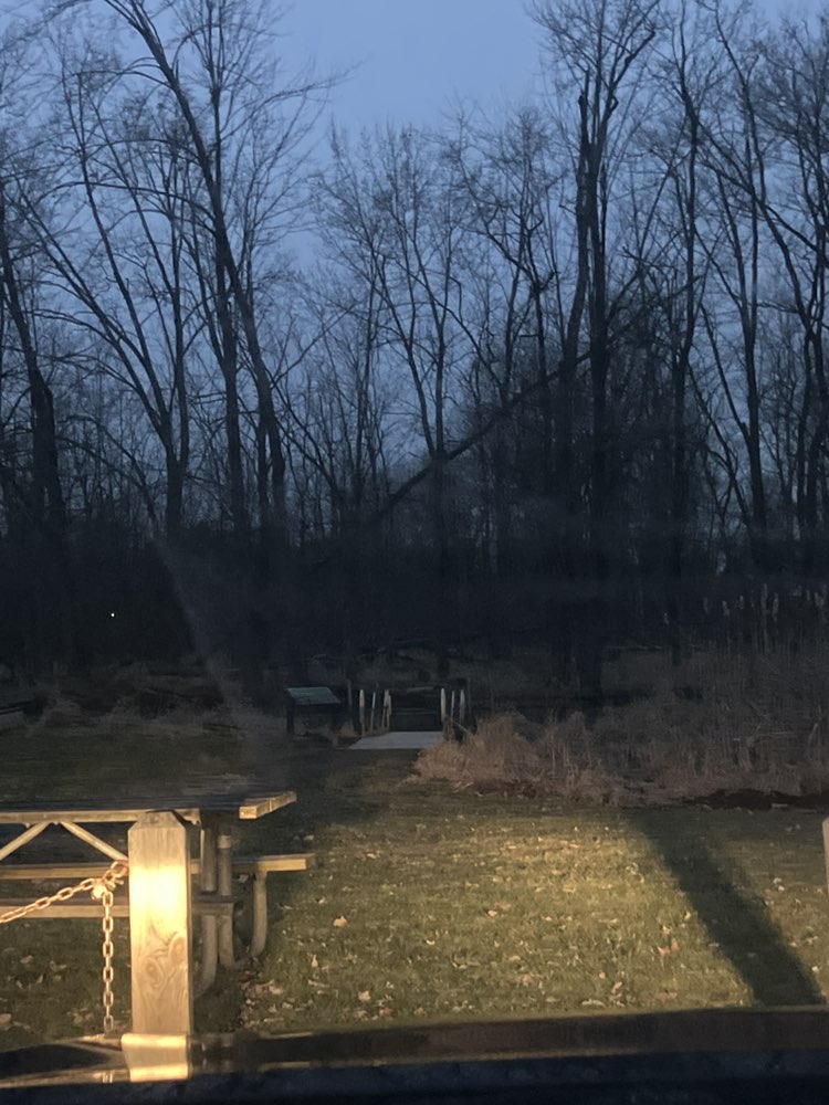 walking near me in Looking Glass River Park in winter