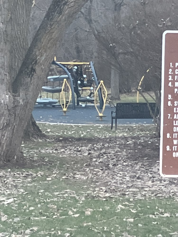 walking near me in McGuire Park in spring