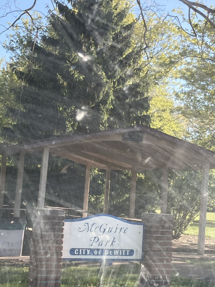 walking near me in McGuire Park in spring