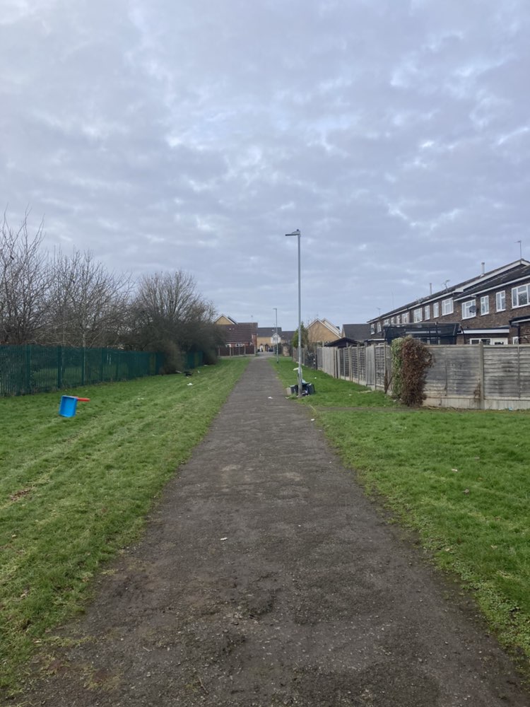 walking near me in Gainsborough Adventure Playground in winter