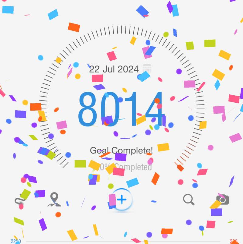 8000 steps challenge mila post image