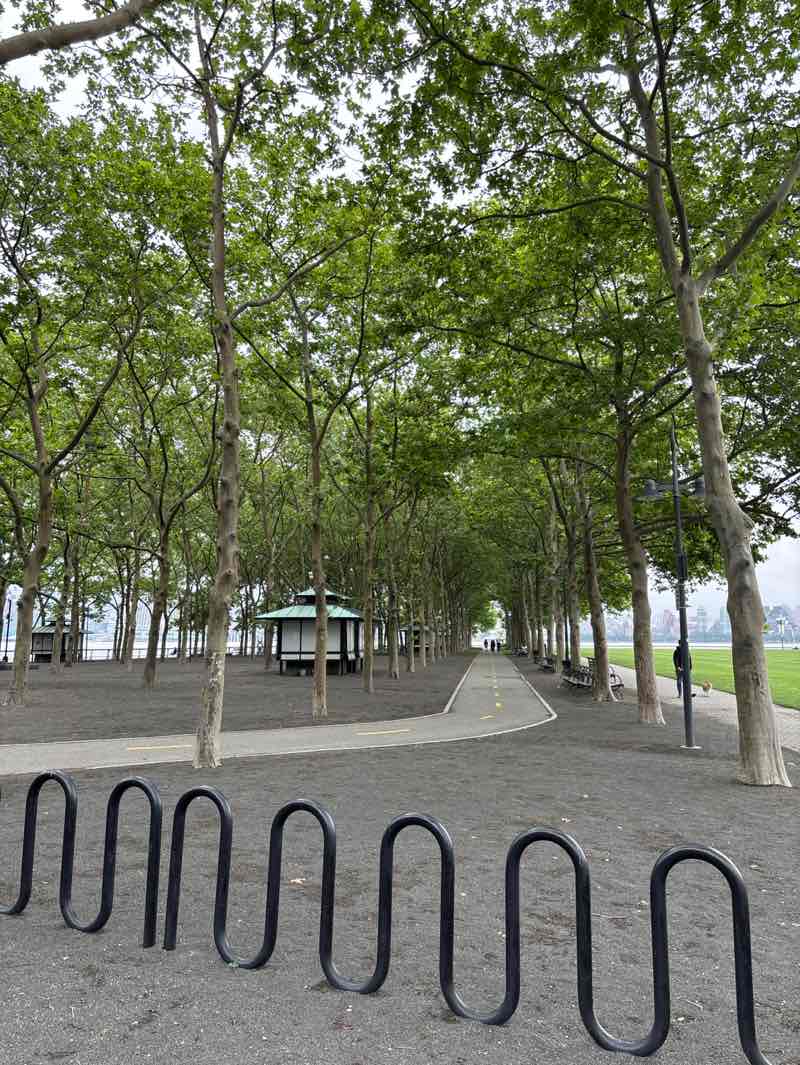 walking near me in Pier A Park in summer