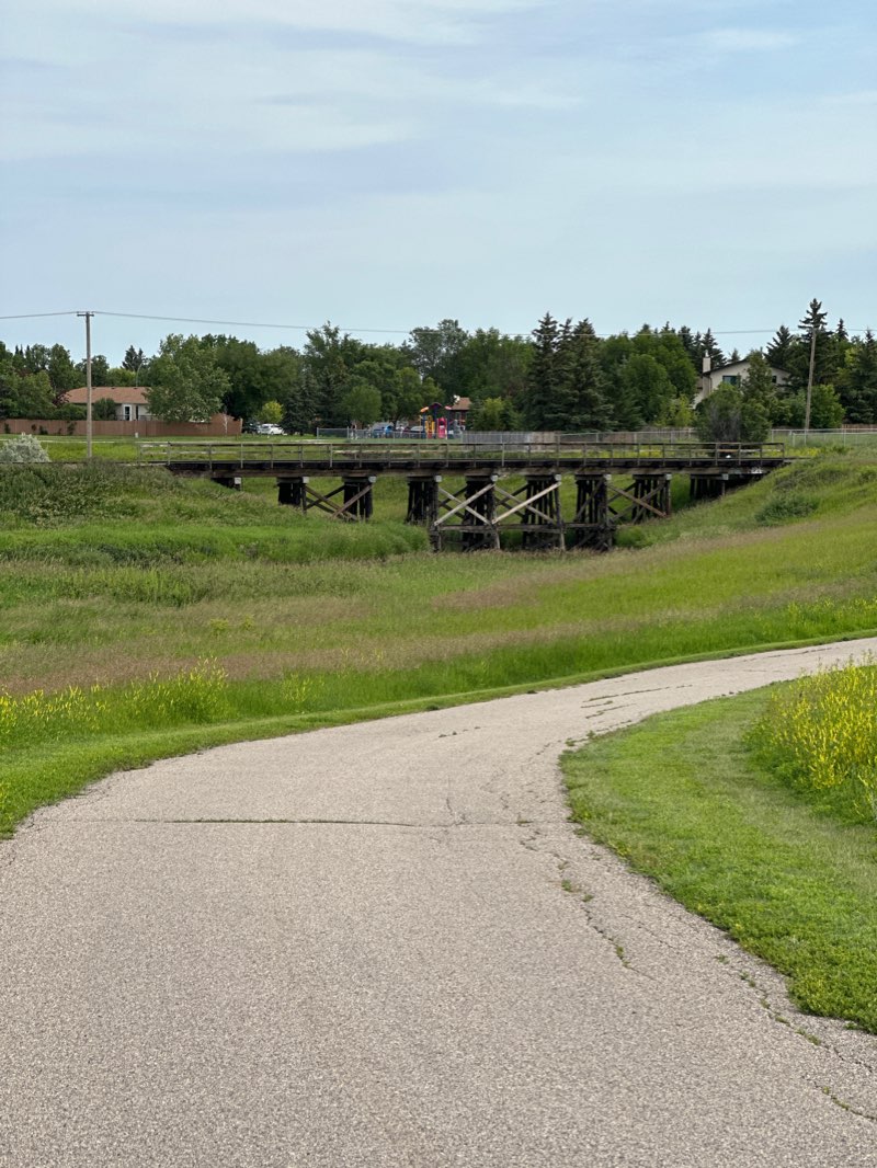 walking near me in A.E. Wilson Park West in winter