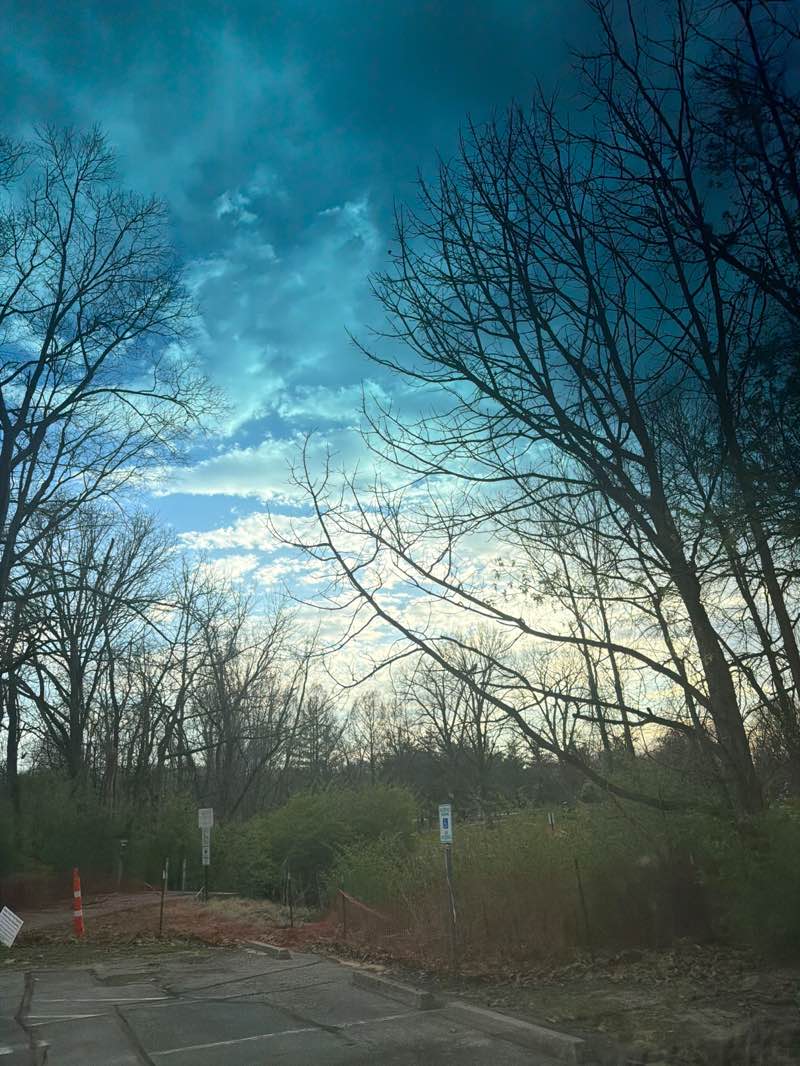 walking near me in Sugar Creek Park in spring