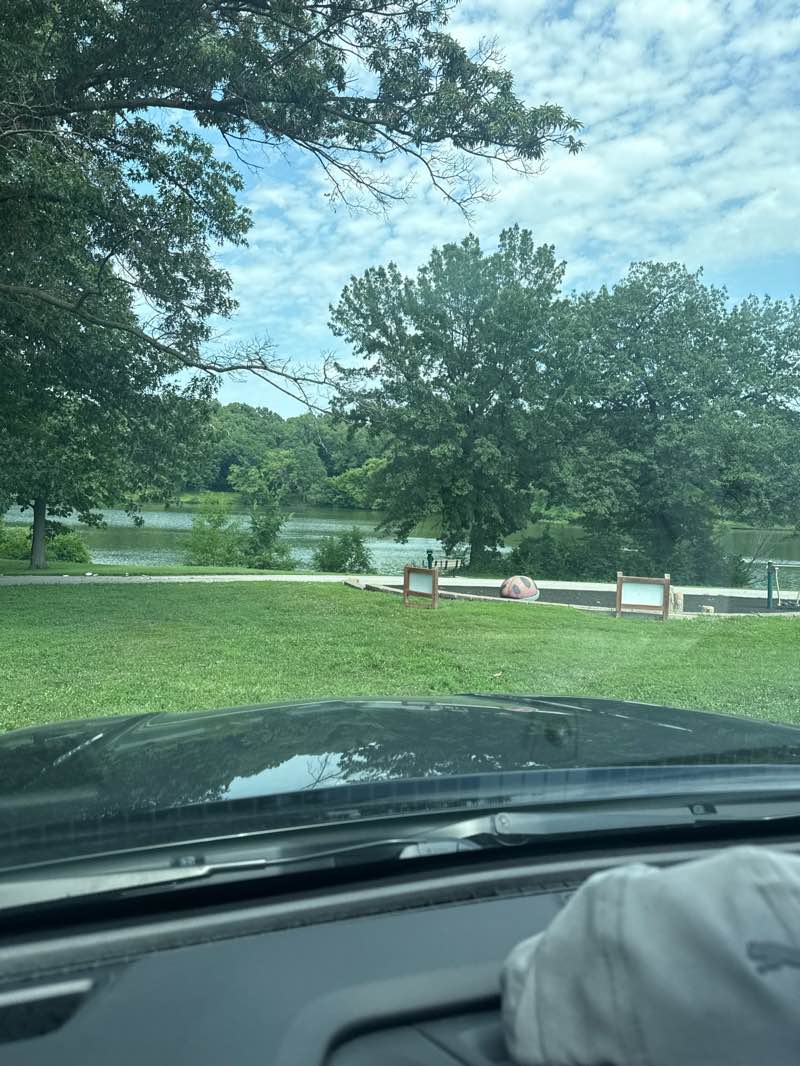walking near me in Spanish Lake Park in autumn