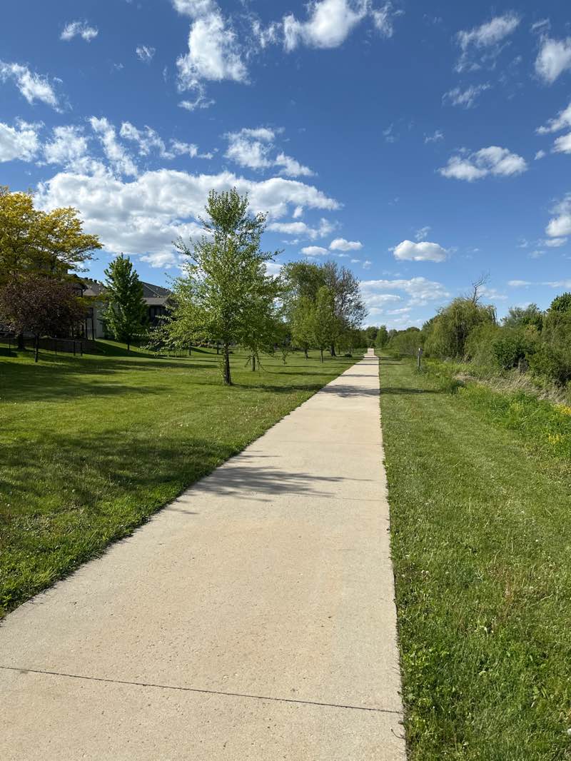 walking near me in Scott Park Greenway in spring