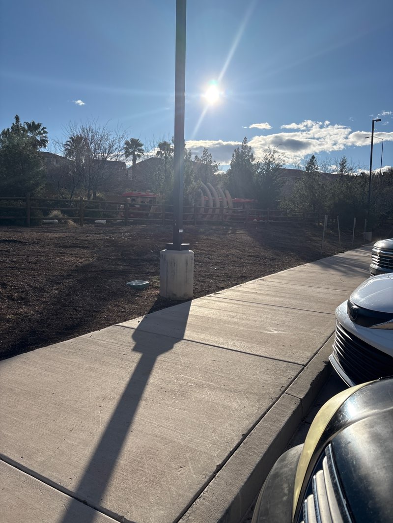 walking near me in Thunder Junction All Abilities Park in winter