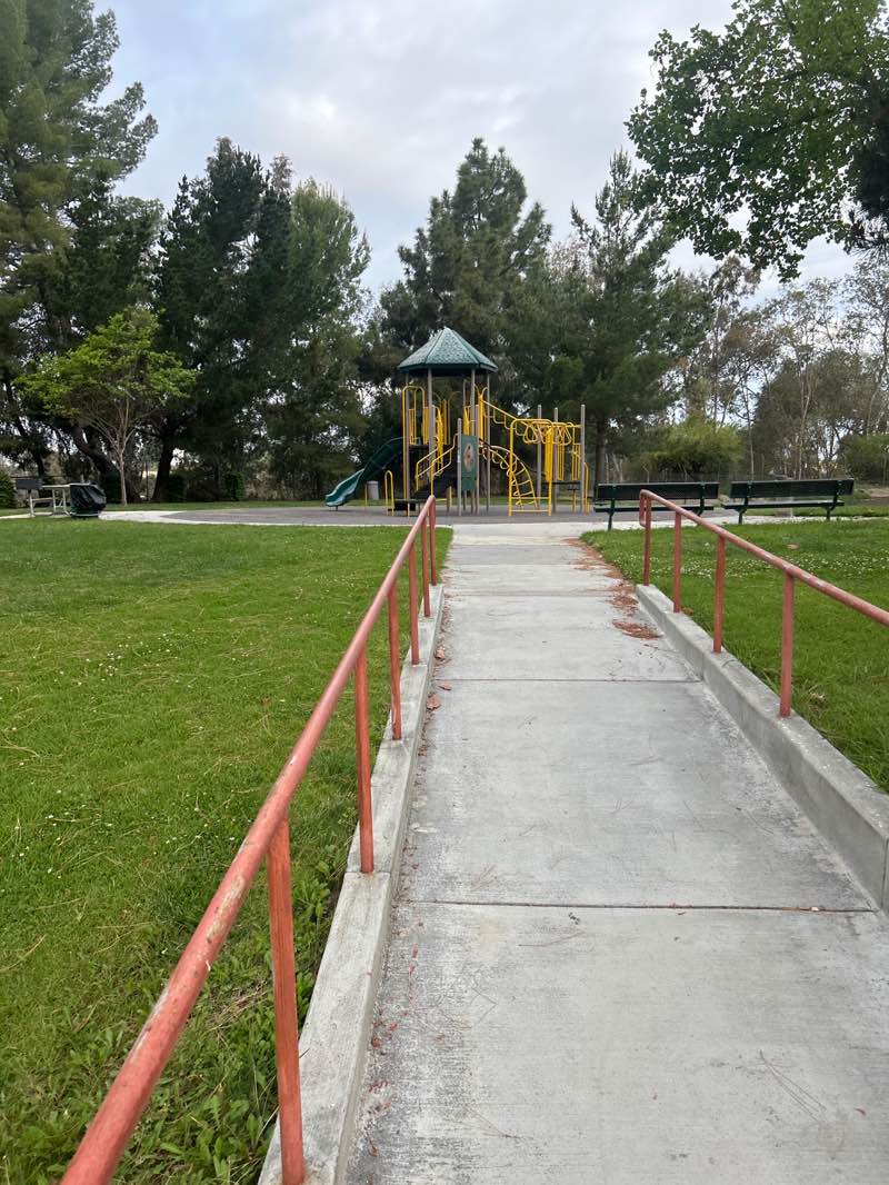 walking near me in Pine Tree Park in spring