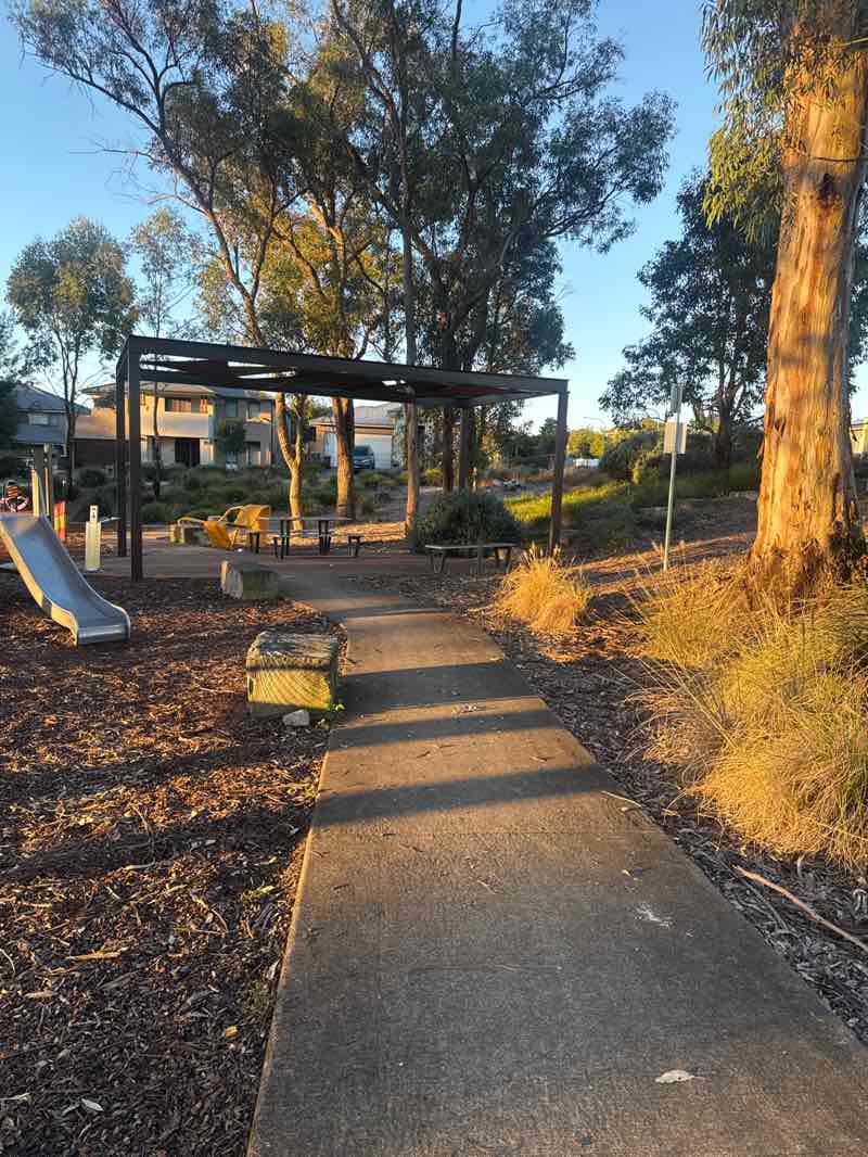 walking near me in Barry Road Reserve in winter