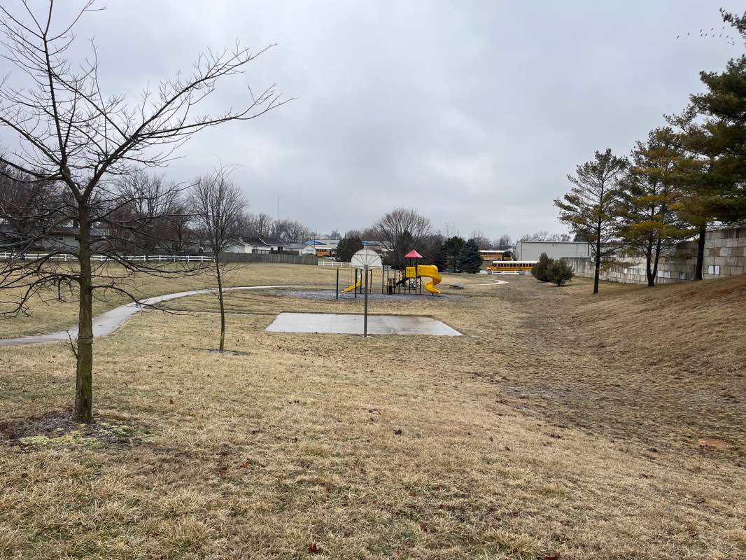 walking near me in Kenneth Wright Park in winter
