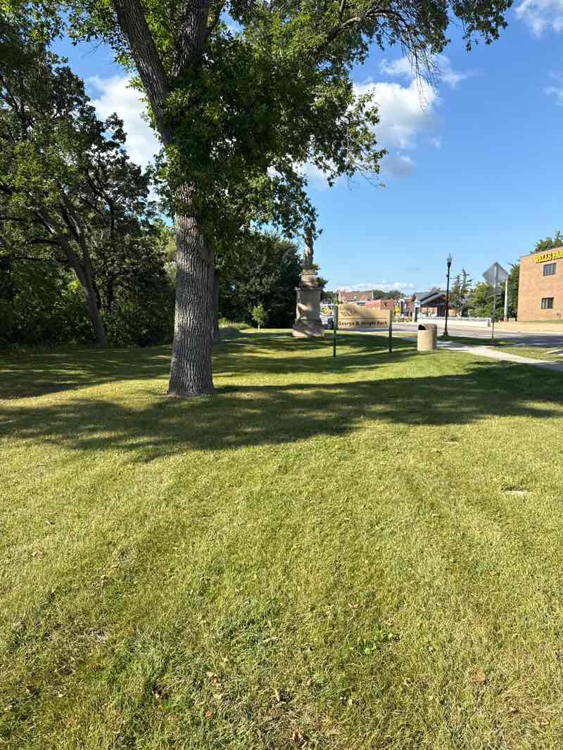 walking near me in George B Wright Park in autumn