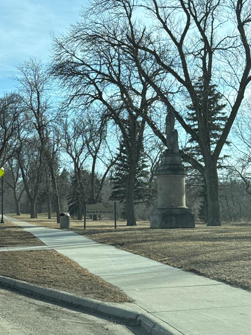 walking near me in George B Wright Park in spring