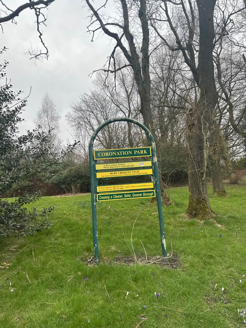 walking near me in Coronation Park in spring