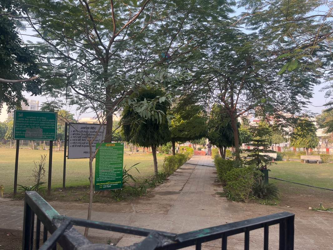 walking near me in A block park in winter