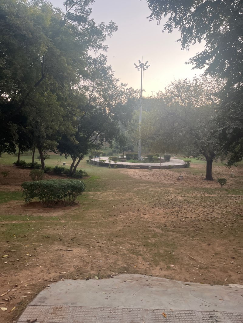 walking near me in Neel Padam Sarovar Park in winter