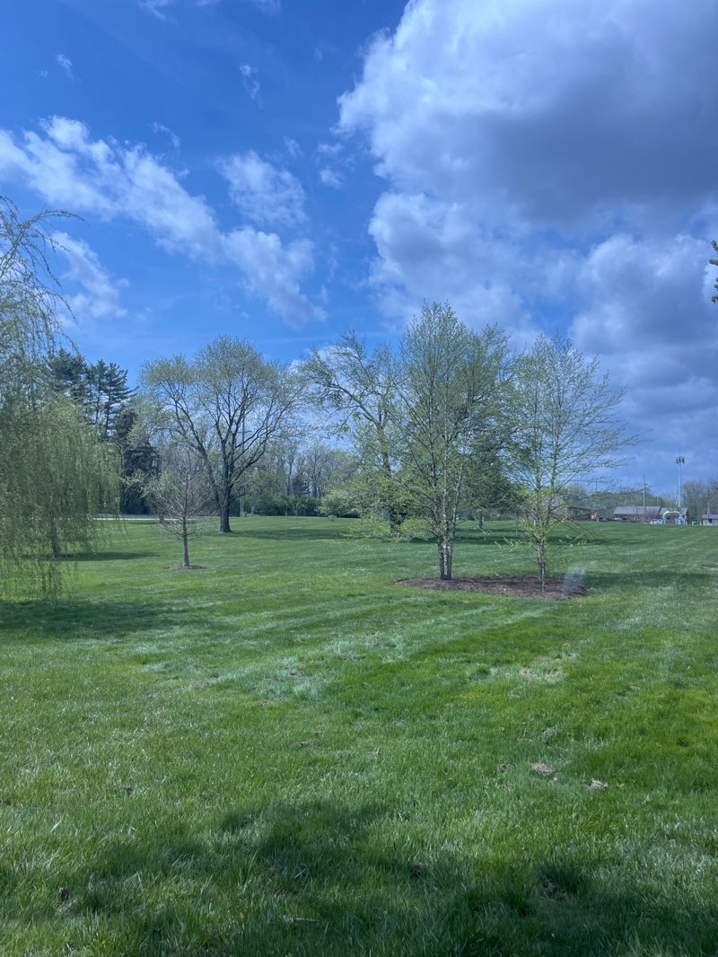 walking near me in Arbuckle Acres Park in spring