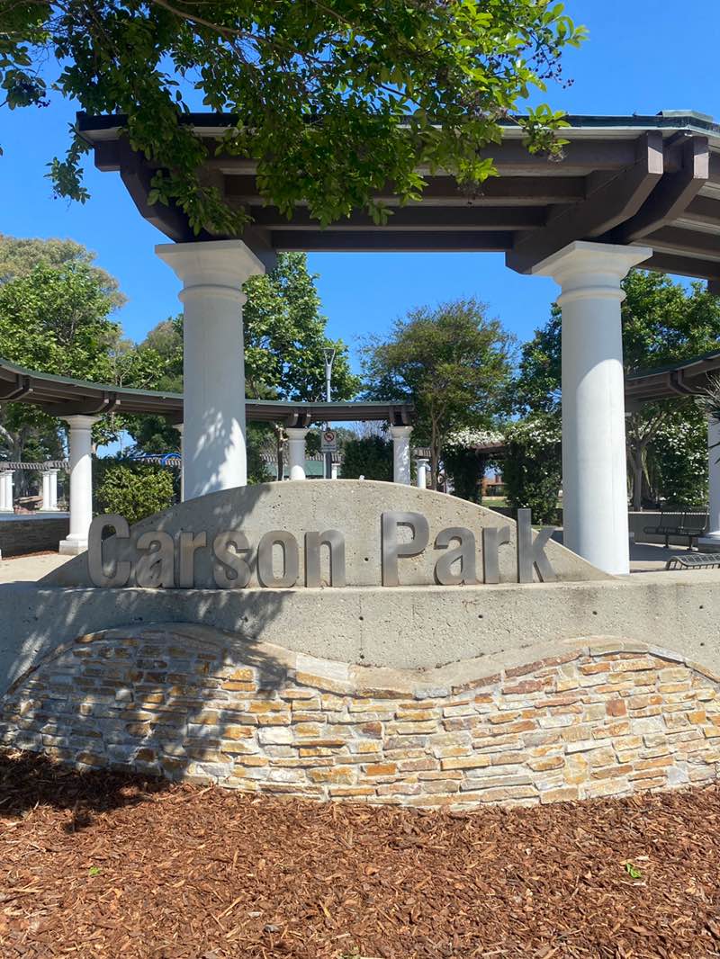 walking near me in Carson Park in spring