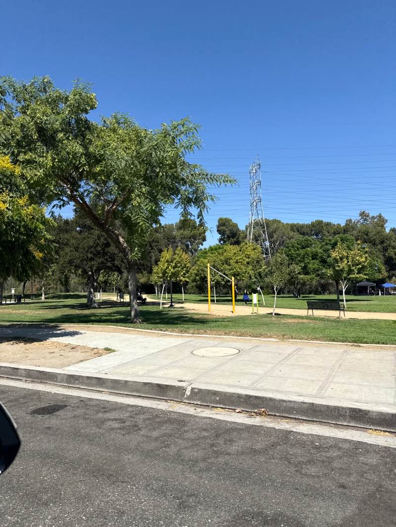 walking near me in Johnny Carson Park in autumn