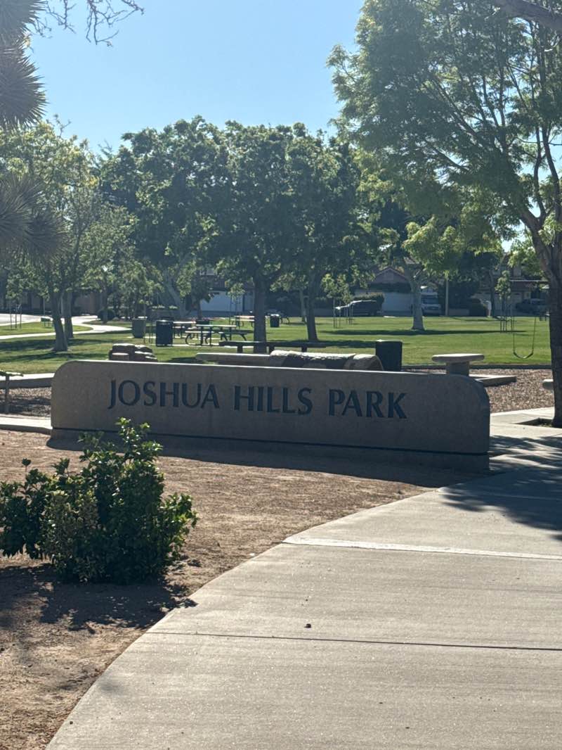 walking near me in Joshua Hills Park in spring