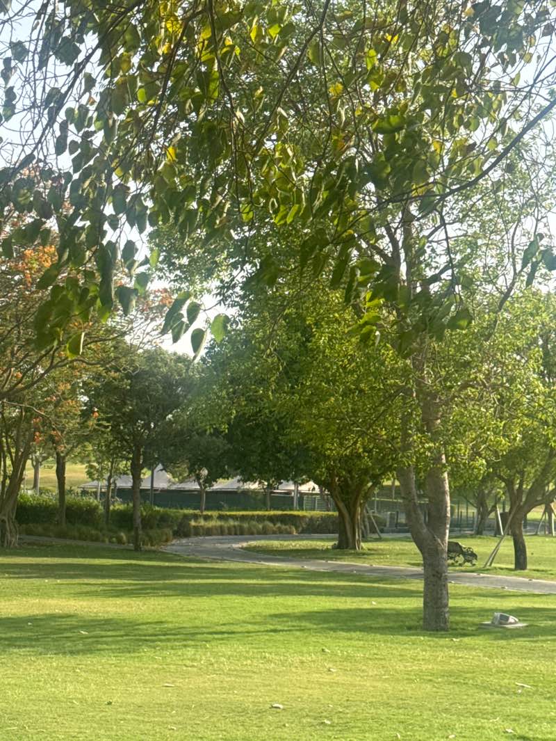 walking near me in Aspire Park in spring