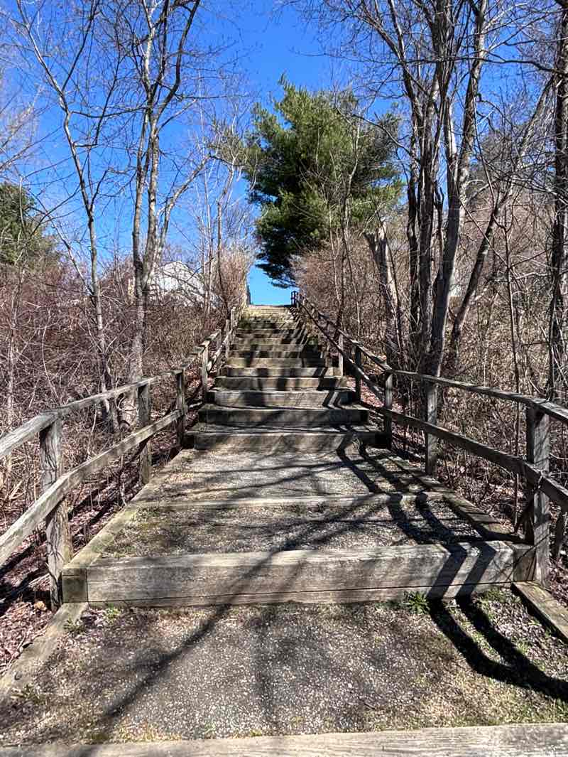 walking near me in Joe Ruwet Park in spring