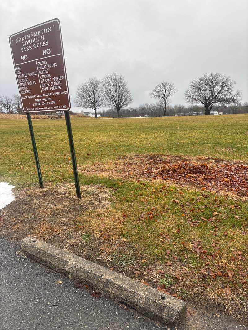 walking near me in Fourth Street Playground in winter