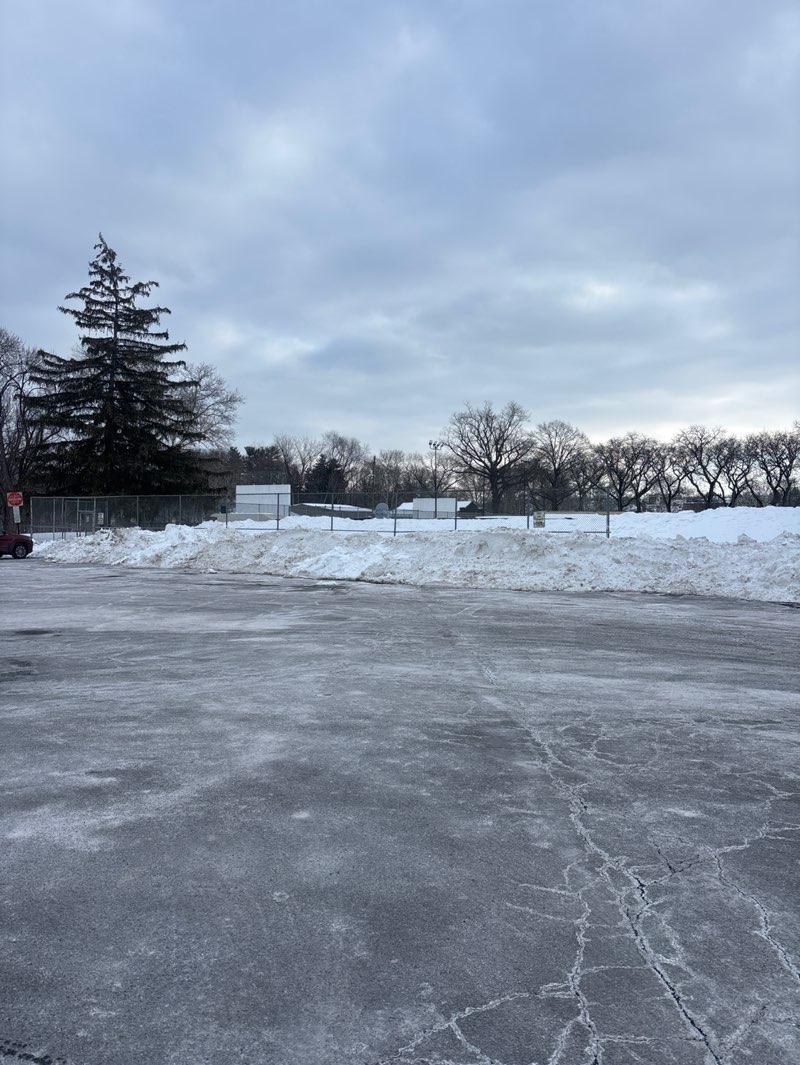 walking near me in Jordan Park in winter