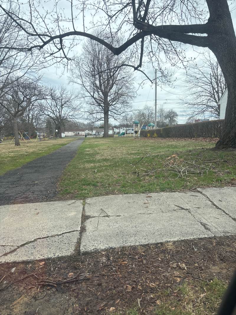 walking near me in Kings Mansion Park in spring