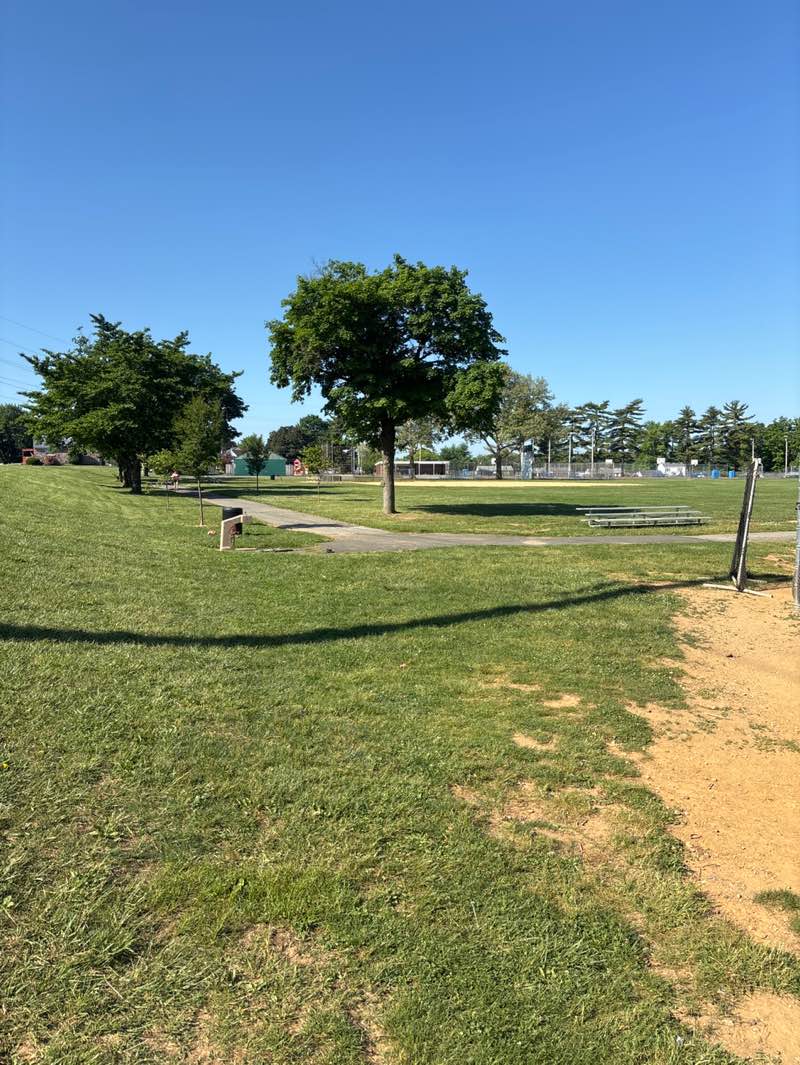walking near me in Percy Ruhe Park in summer