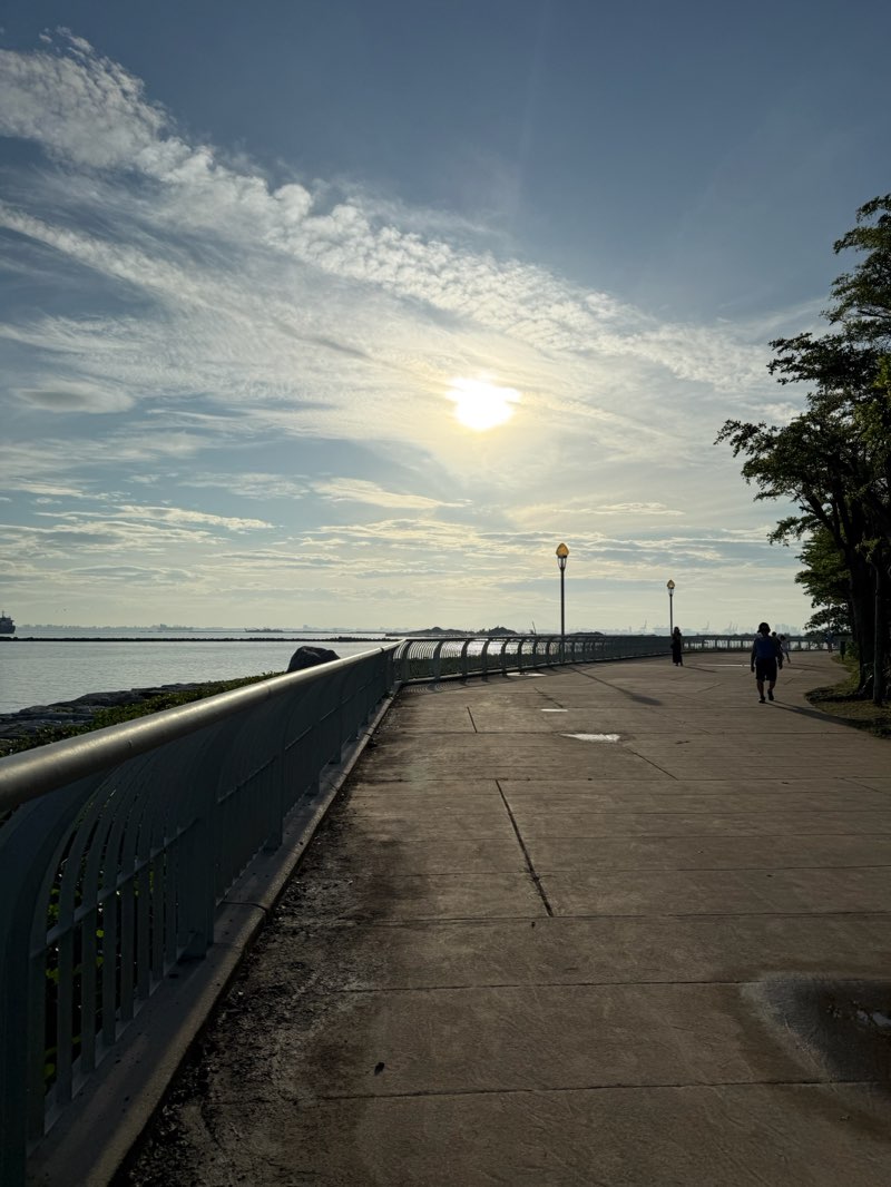 walking near me in Straits Green Playground By The Sea in winter