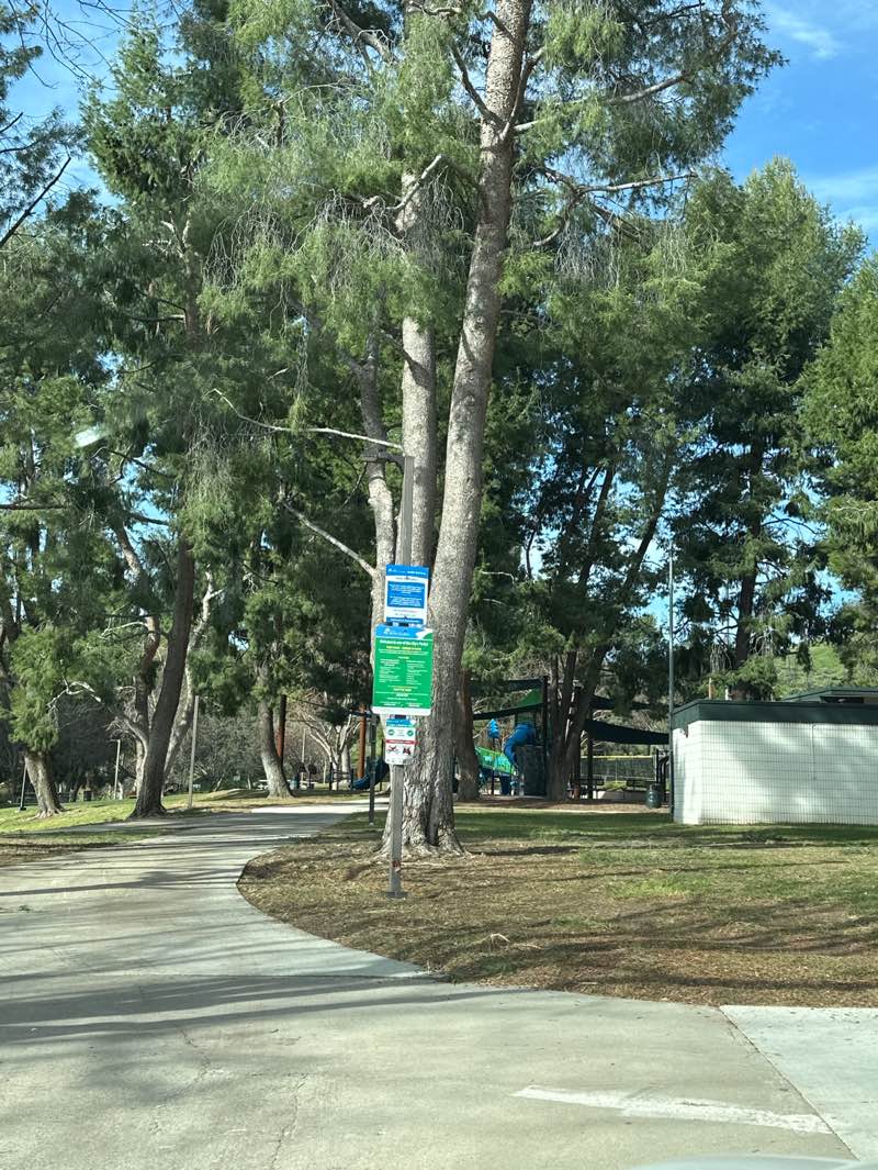 walking near me in Bouquet Canyon Park in winter