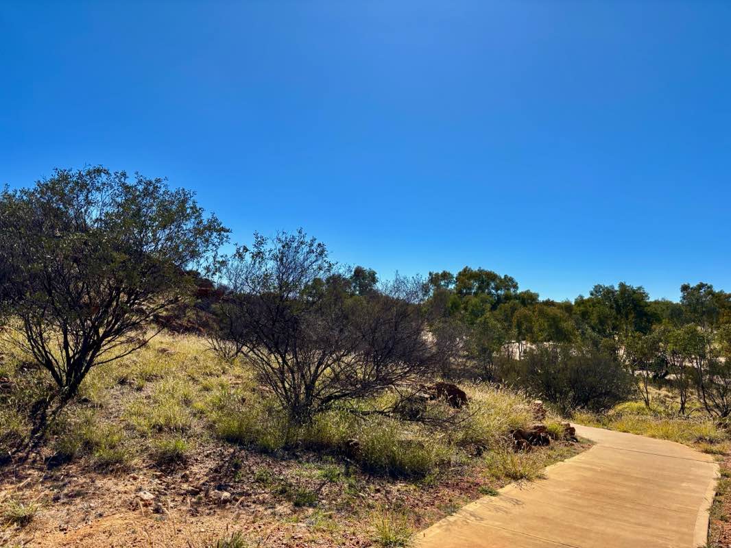 walking near me in Alice Springs Telegraph Station Historical Reserve in winter