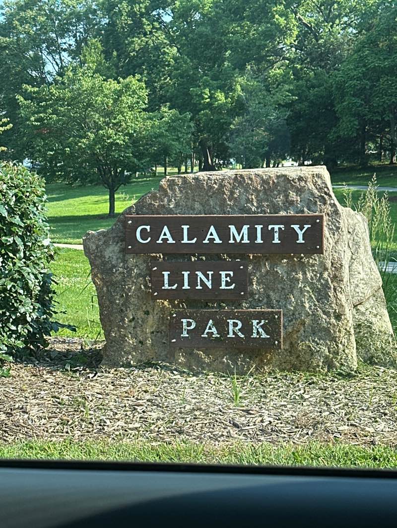 walking near me in Calamity Line Park in summer