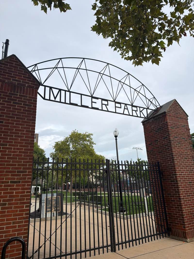 walking near me in Miller Park in summer