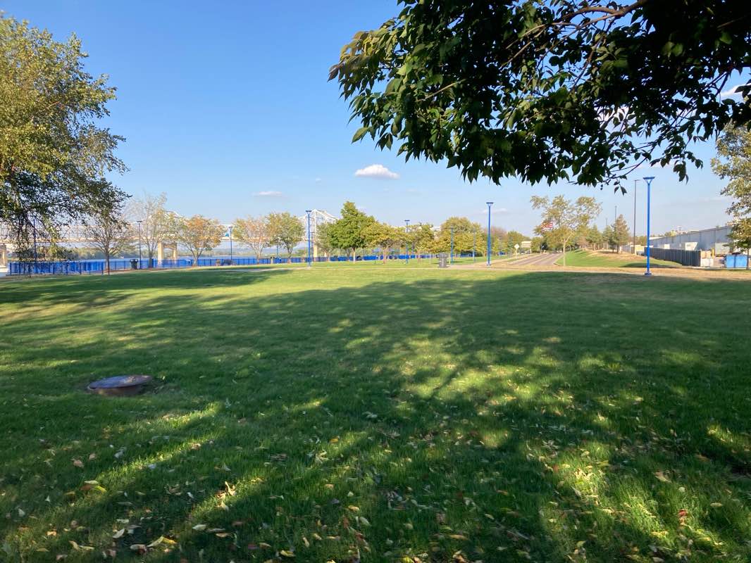 walking near me in East Peoria Riverfront in autumn