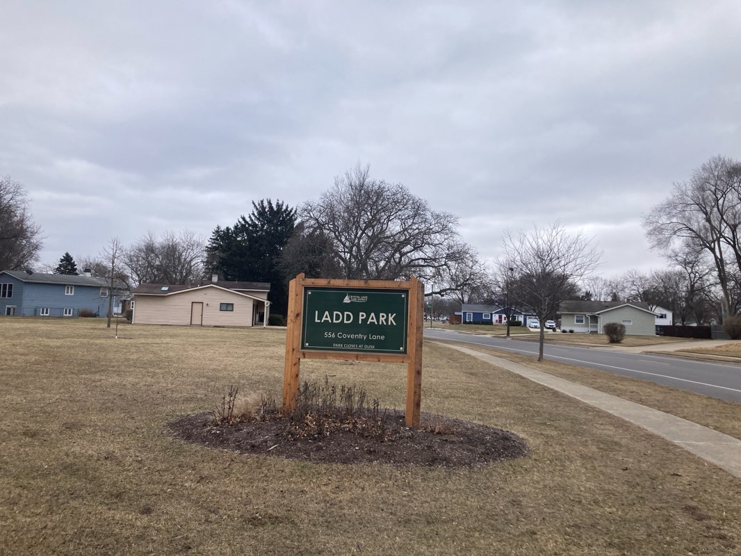 walking near me in Ladd Park in winter