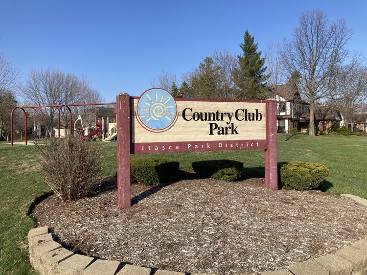 walking near me in Country Club Park in spring