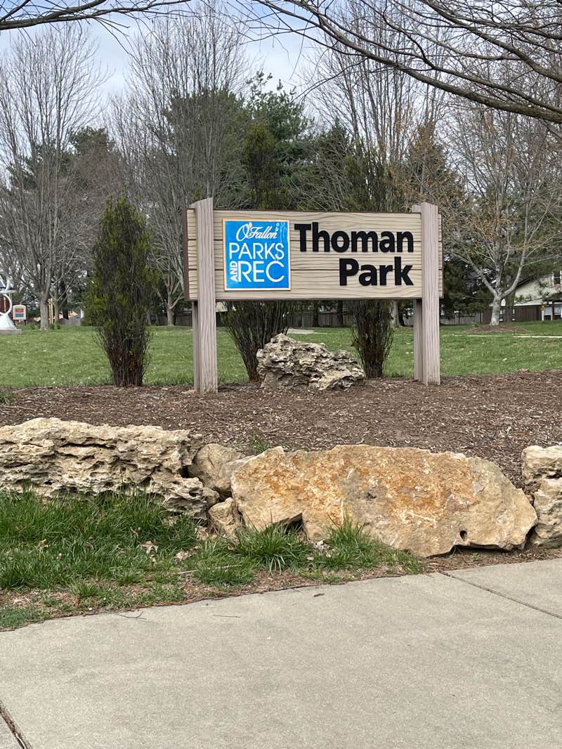 walking near me in Thoman Park in spring